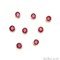 Cubic Zirconia Crystal Round 8mm Jewelry Pendant Charm, Gemstone Bracelet Charm, GemMartUSA (50607)